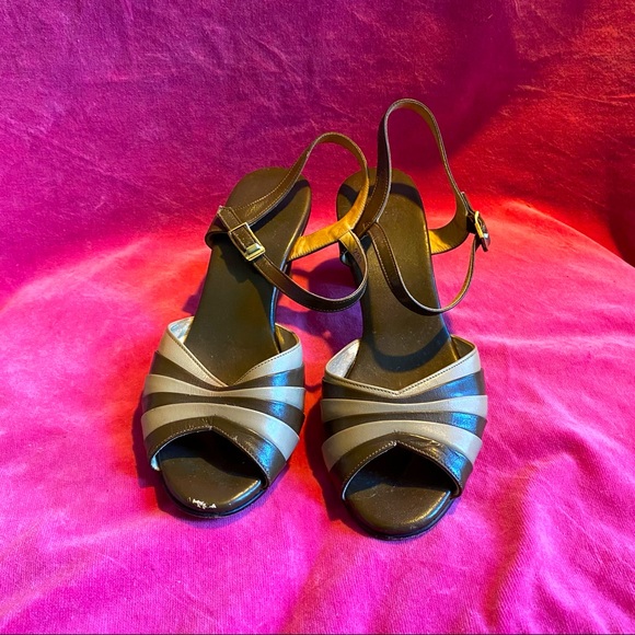 VINTAGE sling back sandals - Picture 4 of 6